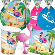 98-teiliges Set: Flamingo