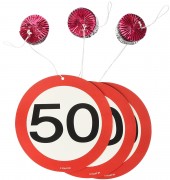 3 Dekospiralen 50. Geburtstag