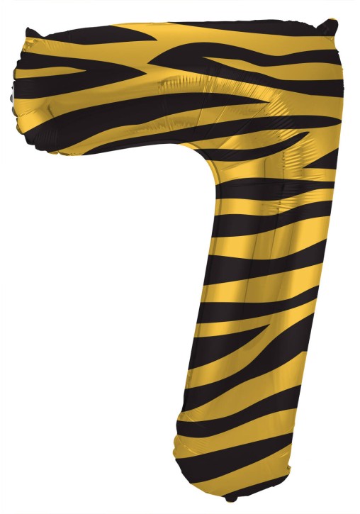 Folienballon Tiger Chic Zahl 7
