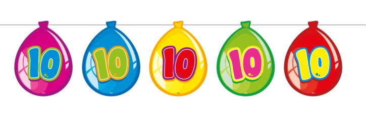 Wimpelkette #10 im Luftballon-Design
