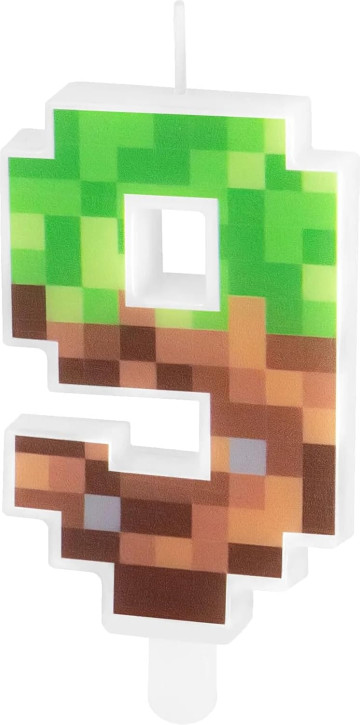 Zahlenkerze #9 - Pixel