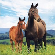 16 Servietten Pferde & Pony