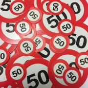 48-teiliges XXL Konfetti 50. Geburtstag