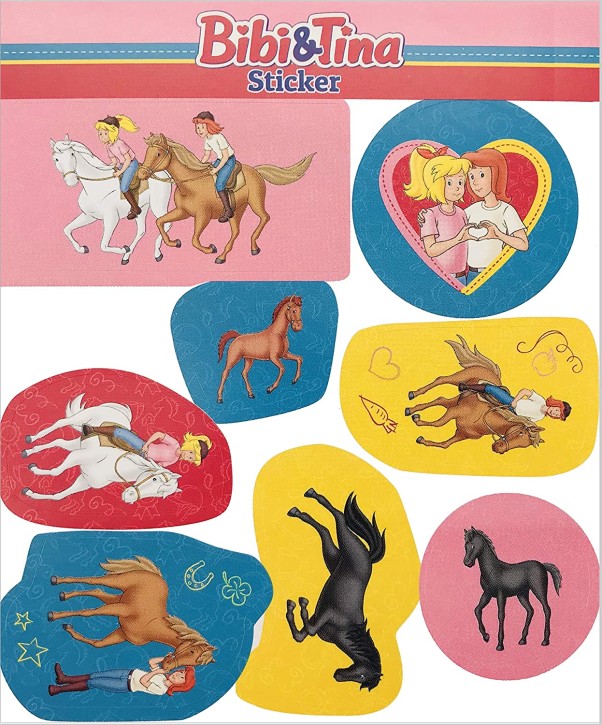 1 Sticker-Bogen Bibi und Tina