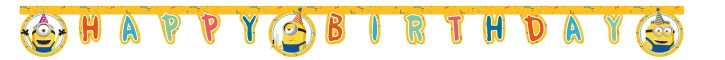 Happy Birthday Banner Minions Rise of Gru