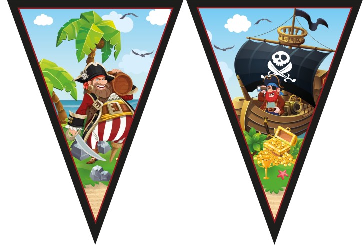 Wimpelkette Pirates Island