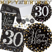 XXL Party-Set: 30. Geburtstag - Sparkling Celebration