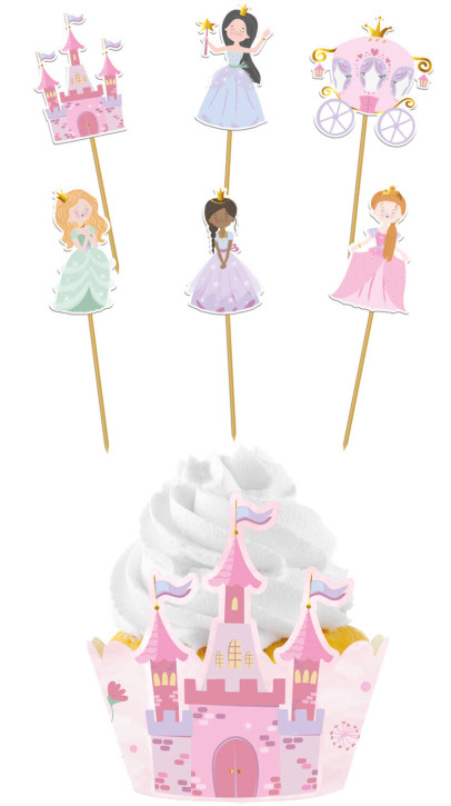 Cupcake Deko Set Pretty Princess