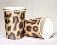 10 Becher Leopard