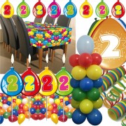 Deko-Set für den 2. Geburtstag