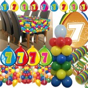 Deko-Set für den 7. Geburtstag