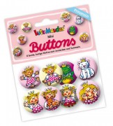 8 Mini Buttons "Prinzessin"
