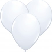 100 Luftballons in Weiß