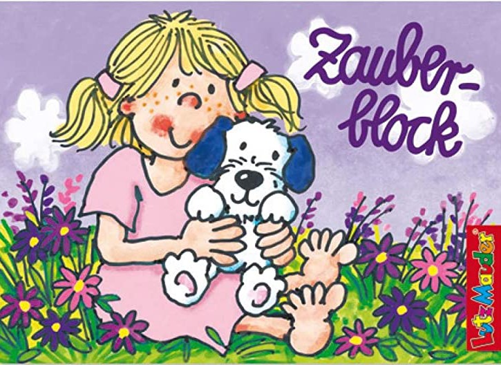 Zauberblock Mädchen mit Hund A7