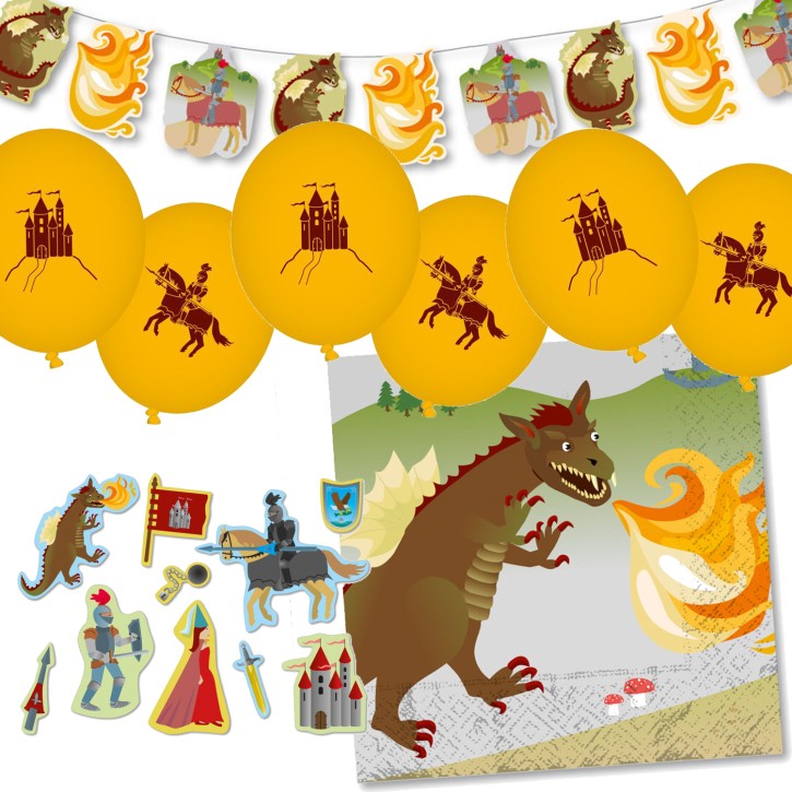 59-teiliges Spar-Set: Ritter und Drache