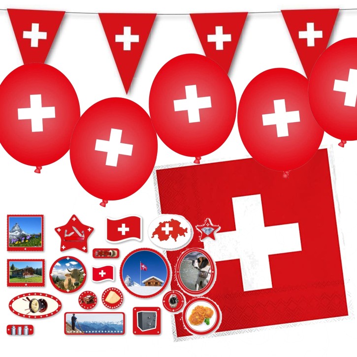 86-teiliges Spar-Set: Schweiz