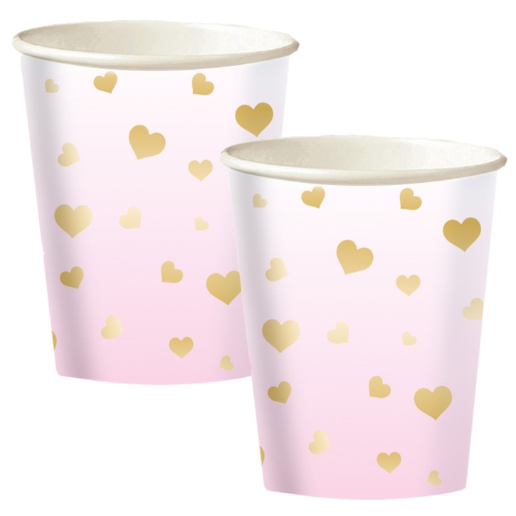 8 Becher Herzen