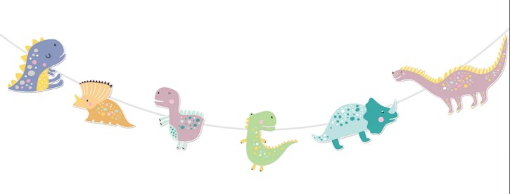Wimpelkette Dinos