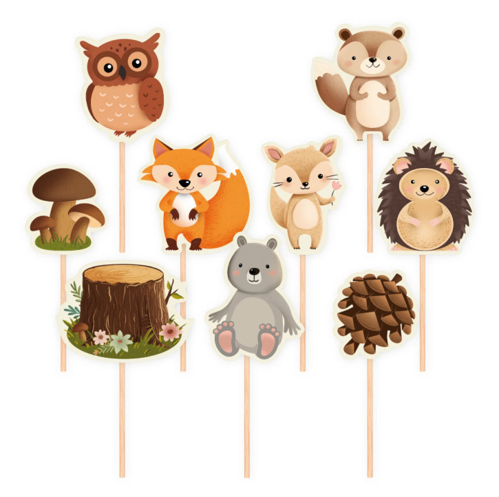 9 Party-Picker Waldtiere