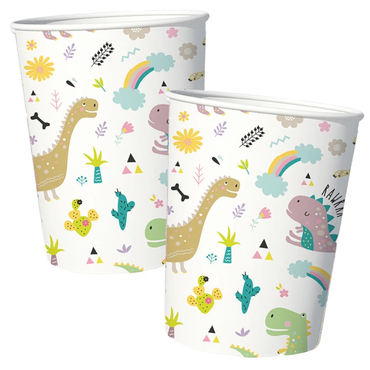 6 Becher Dinos