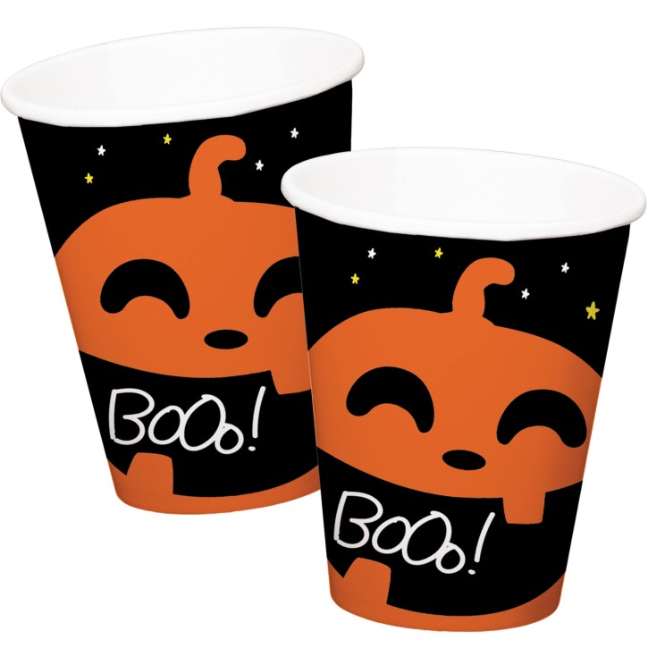 6 Becher Happy Halloween - BoOo!