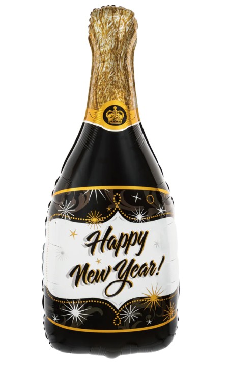 Folienballon Champagner "Happy New Year"