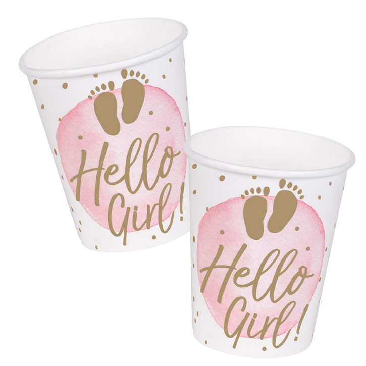 10 Becher Hello Girl