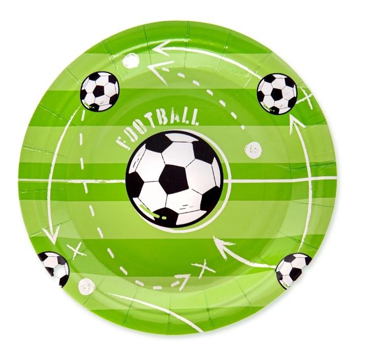 6 Teller Fußball