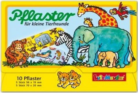 10 Kinder-Pflaster Zootiere