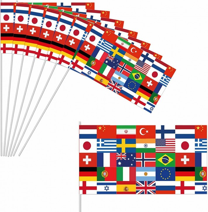 10 Fahnen "Flaggen der Welt"