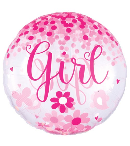 Konfetti Folienballon Girl