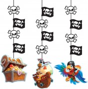 3x Hängedekoration Pirate Treasure