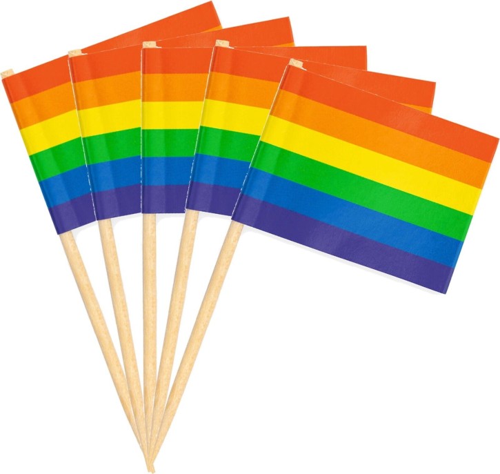 50 Flaggenpicker Regenbogen