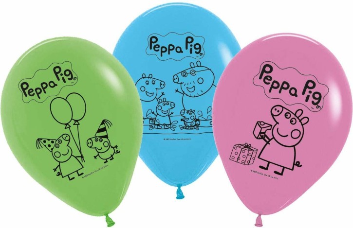 5 Luftballons Peppa Pig