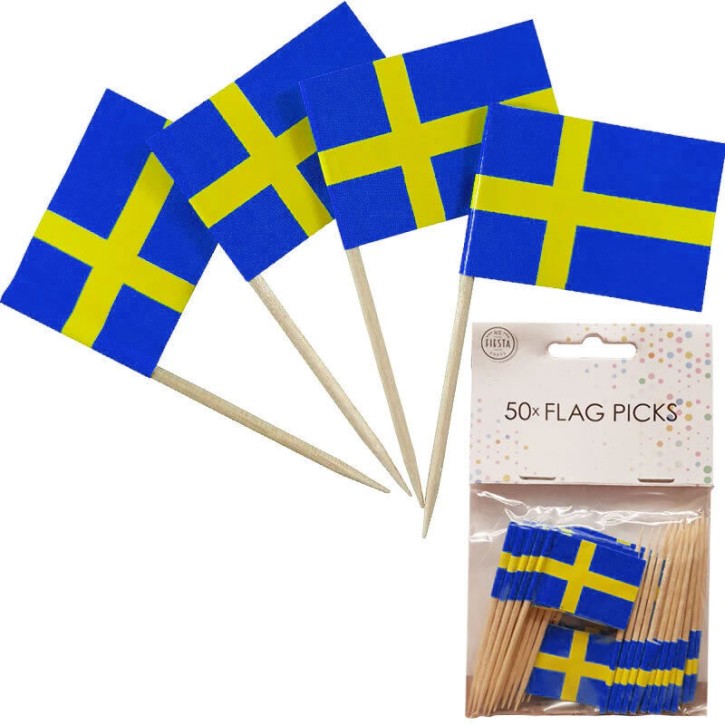 50 Flaggenpicker Schweden