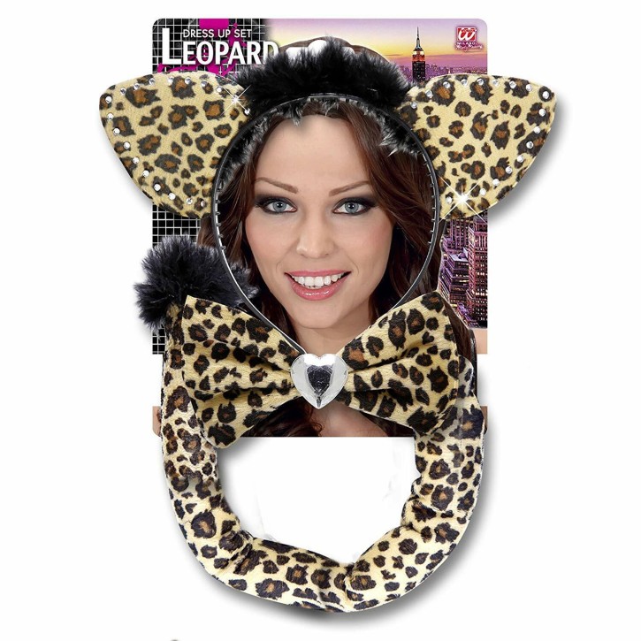 Leoparden Kostüm-Set