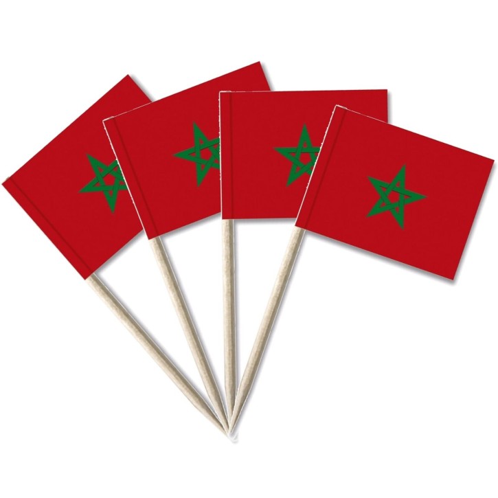 50 Flaggenpicker Marokko