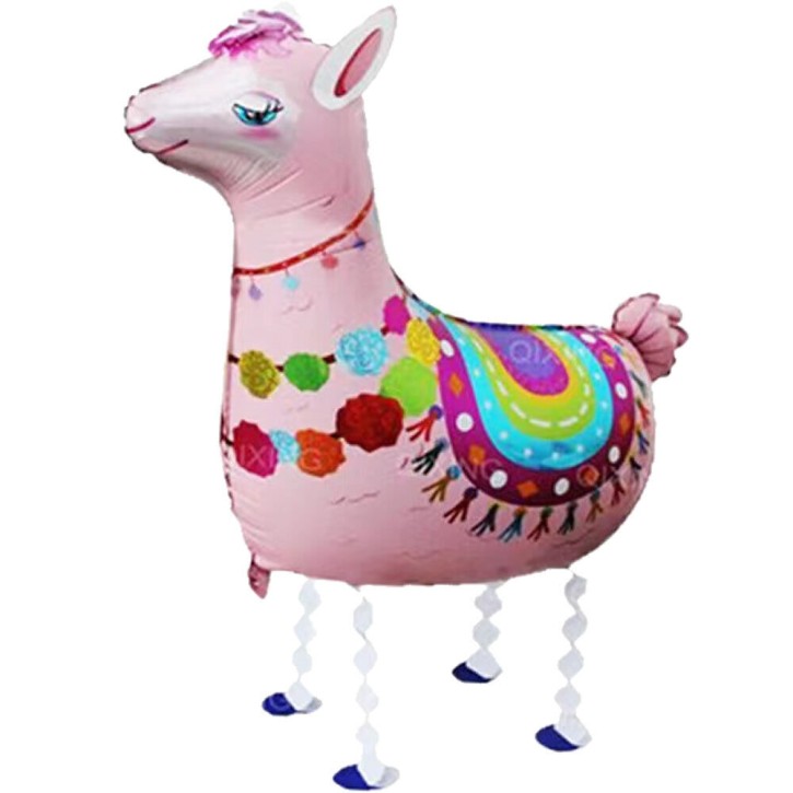 Rosa Lama Airwalker / Ziehballon