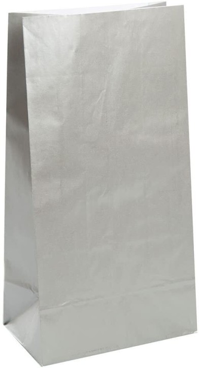 10 Partytüten Silber