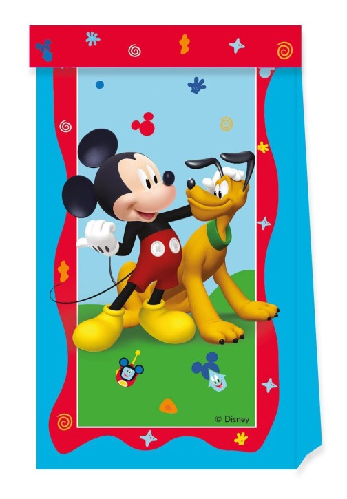 4 Partytüten Mickey Mouse Funhouse