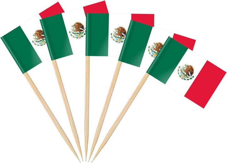 50 Flaggenpicker Mexiko