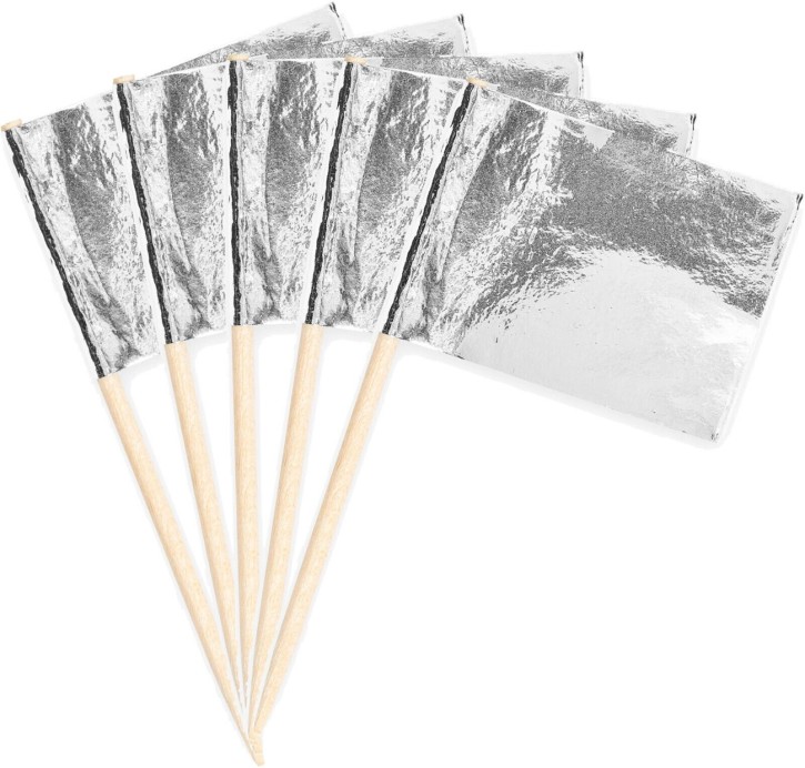 50 Flaggenpicker Silber