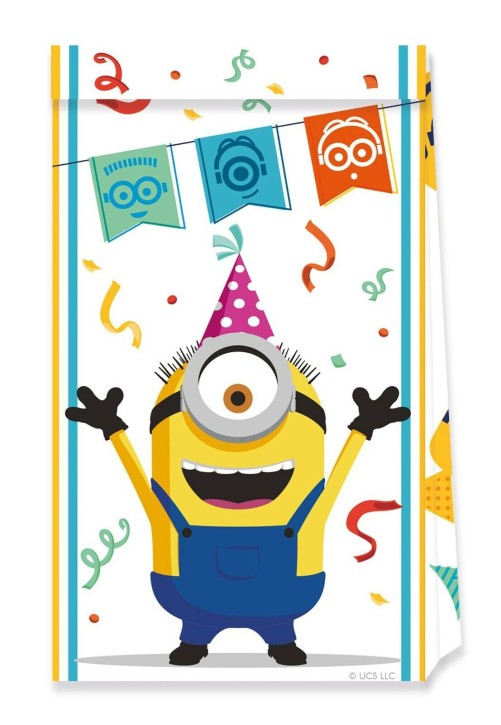 4 Partytüten Minions - Rise of Gru
