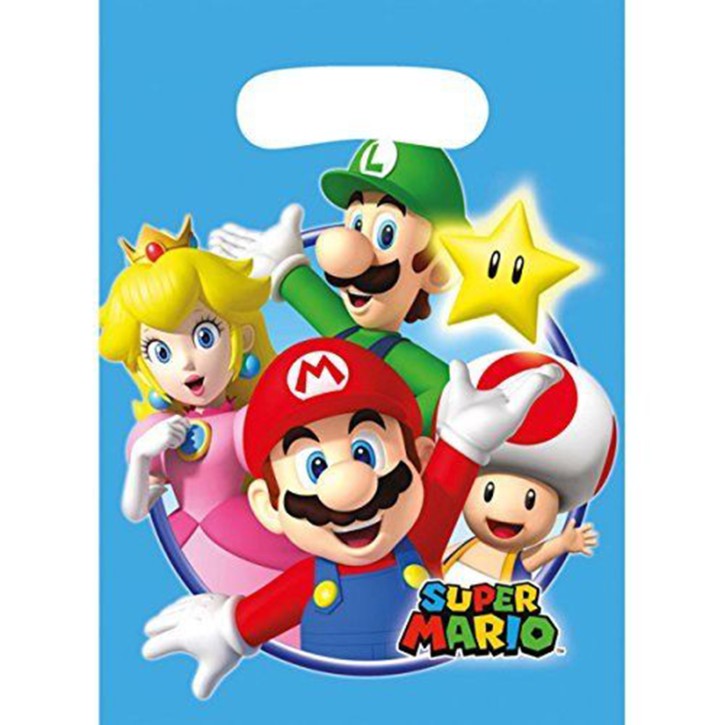 8 Partytüten Super Mario Bros.