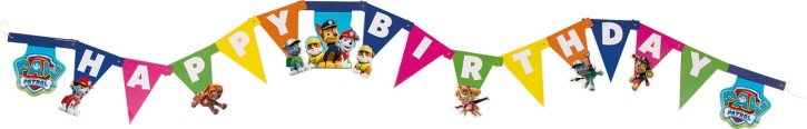 Buchstaben-Girlande Paw Patrol Blau