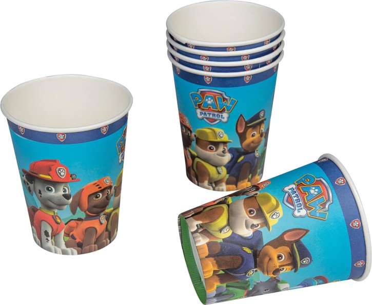 6 Becher Paw Patrol Blau