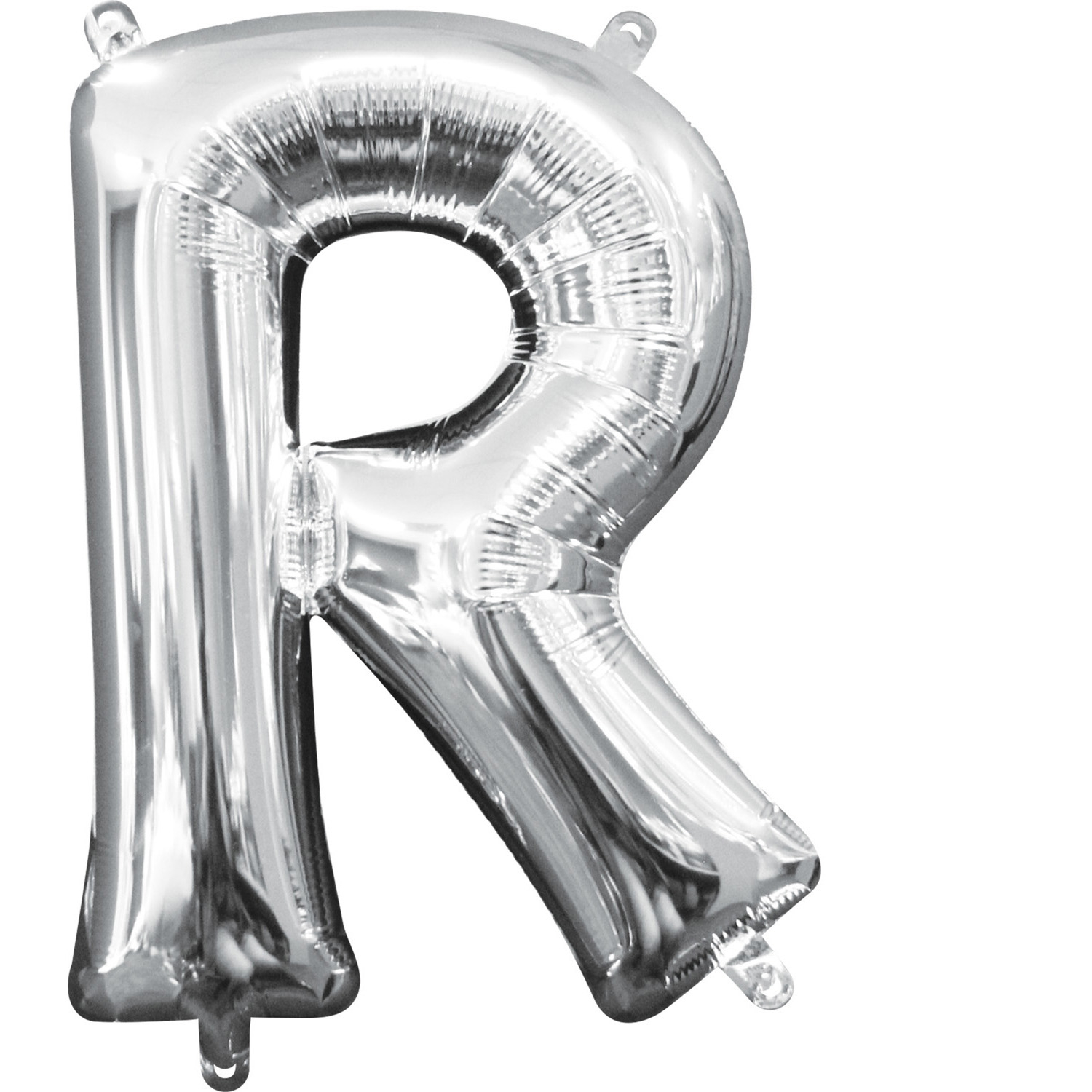 Air-Filled Folienballon silber - "R" (40cm)