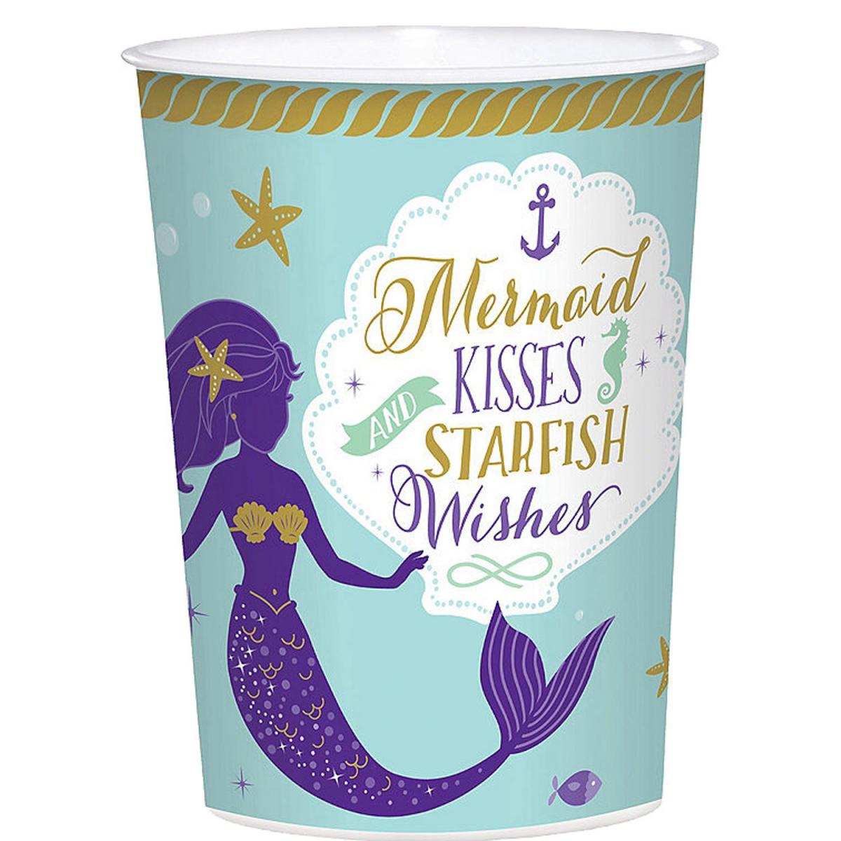 8 große Becher Mermaid Wishes