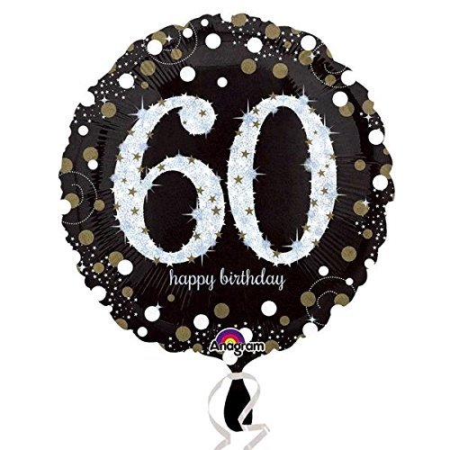 60. Geburtstag Party-Set – 5-teilig Mit Hut, Schärpe, Partyhorn, Band & Perlenkette (bunt, Aus Kunststoff)
