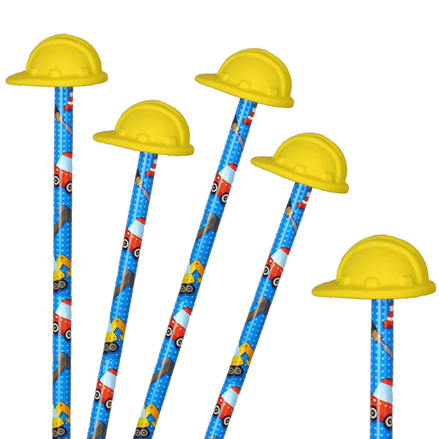 4 Bleistifte mit Radiergummi - Baustelle